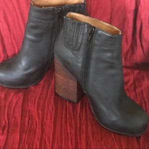 Jeffrey Campbell Black leather booties